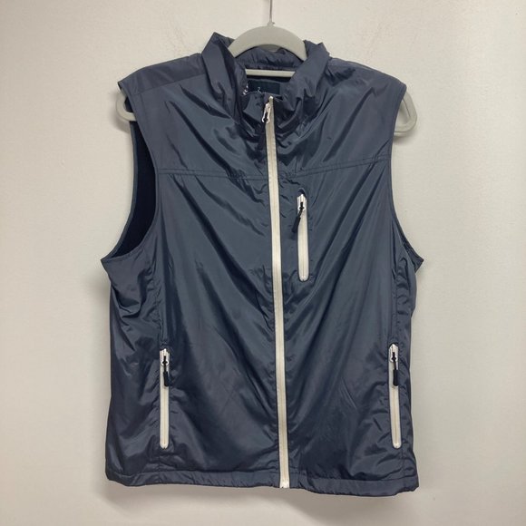 TailorByrd collection blue sleeveless fleece lined vest M - Picture 1 of 11